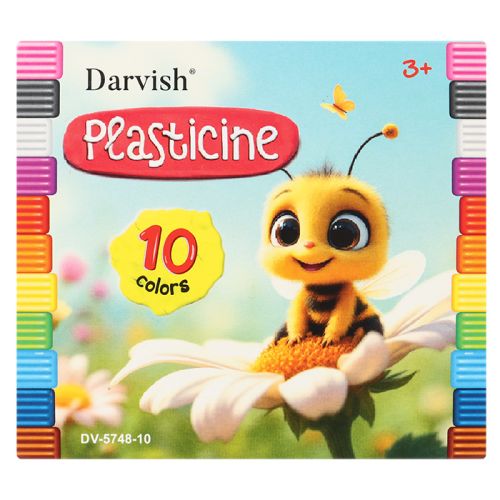 Фото товара Пластилин 10цв "Darvish" 200г со стеком, 4813674041509 — Krasavita.by