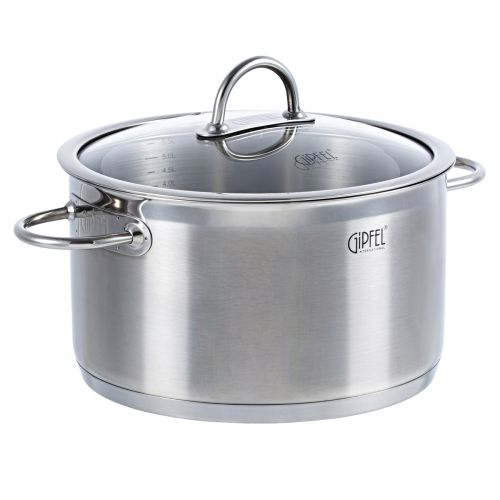 Фото товара Кастрюля из нержавеющей стали Gipfel Signo 1363 24 см 5,7 л — Krasavita.by
