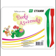 НЛ21 Доска для лепки А5+2стека пласт. Стамм 4620000638971