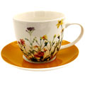 Чашка с блюдцем  из фарфора  Арт.SDC003-01,