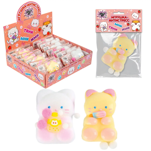 Фото товара Игрушка-антистресс 9*6 см, ассорти 2 вида, дисплей, JOLLY JOT (ДЖОЛЛИ ДЖОТ), 665782 — Krasavita.by