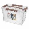 Фото товара 433200214 ЯЩИК ДЛЯ ХРАНЕНИЯ УНИВЕРСАЛЬНЫЙ С ЗАМКАМИ И РУЧКОЙ "GRAND BOX", 290х190х180ММ, 6,65Л (Кори — Krasavita.by