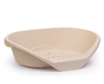 Лежак для кошек и собак пластиковый (бежевый)