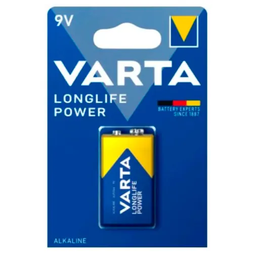 Фото товара Батарейка VARTA LONGLIFE POWER 9V (крона) BP — Krasavita.by