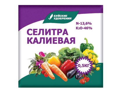 Фото товара Селитра КАЛИЕВАЯ (Калий азотнокислый (нитрат калия)) 0,5кг  /4607019651962 — Krasavita.by