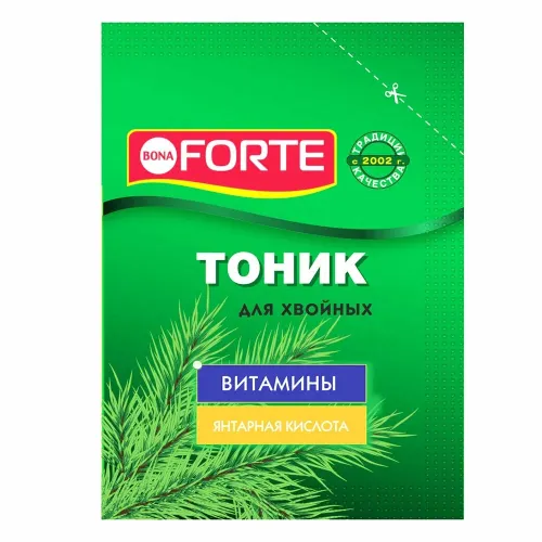Фото товара Bona Forte Средство тоник сухой для хвойных растений, пакет 15 г/72 4607036359087 — Krasavita.by