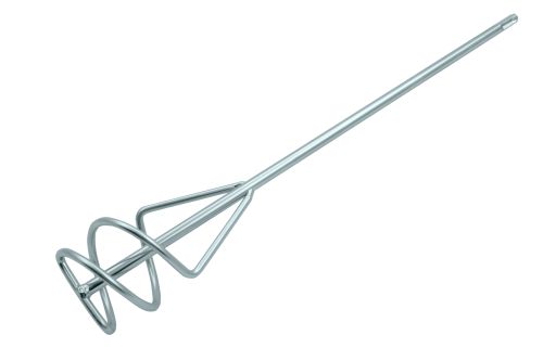 Фото товара Миксер для песчано-гравийных смесей, 80 х 450 мм, оцинкованный, хвостовик SDS Plus// Denzel — Krasavita.by