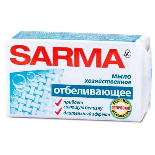 Фото товара Мыло 140гр. Сарма хоз.отбел.*4/48 - — Krasavita.by
