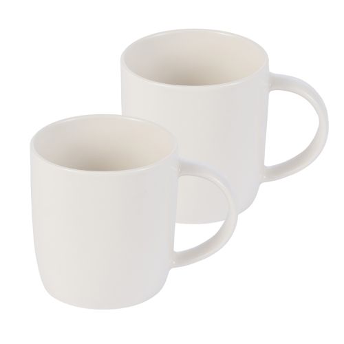 Набор кружек BLANCHE 300 мл (2 шт.). Материал: фарфор. Цвет: белый. (Исправен)