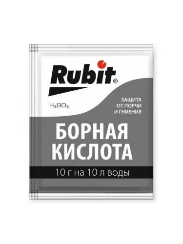 Фото товара Борная кислота Rubit 10г /4670098203605 — Krasavita.by