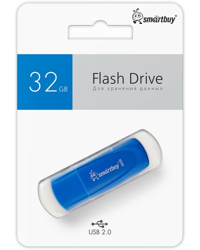 Фото товара USB флэш-диск 2.0 Smartbuy 032GB Scout Blue (SB032GB2SCB) — Krasavita.by