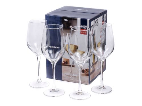 Фото товара НАБОР БОКАЛОВ ДЛЯ ВИНА стеклянных "Tasting time. Chablis" 4 шт. 350 мл (арт. P6817 — Krasavita.by