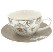 Чашка с блюдцем из фарфора Арт.YBD250-685