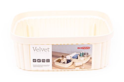 Фото товара ЛОТОК "VELVET", 190х150х70 ММ, 1,45Л (Бежевый) — Krasavita.by