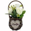Цветы искусственные в корзинке  из полимерных материалов Арт.CVH-15