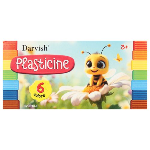 Фото товара Пластилин 6цв "Darvish" 120г со стеком — Krasavita.by