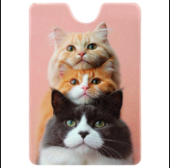 Обложка на пропуск/проездной "Ушастое трио" ПВХ