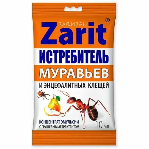 Фото товара Инсектоакарицидное средство ZAFIZAN от муравьев и иксодовых клещей с груш. аттрактантом 10мл — Krasavita.by