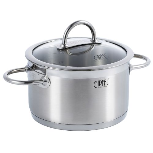 Фото товара Кастрюля из нержавеющей стали Gipfel Signo 1361 18 см 2,5 л — Krasavita.by