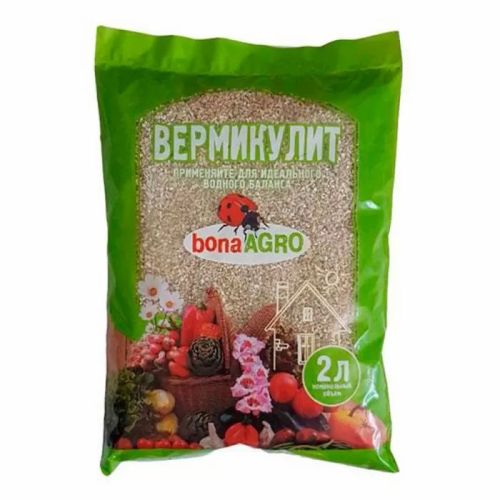 Фото товара Вермикулит природный сорбент bonaAGRO 2 литра — Krasavita.by