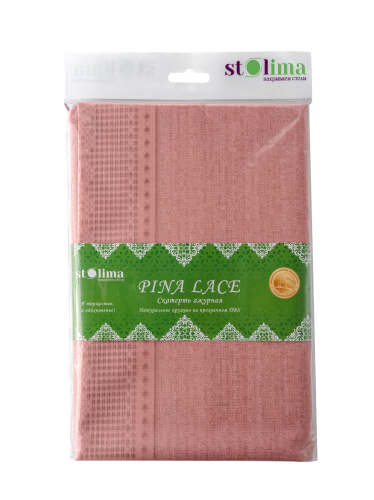 Фото товара Скатерть ажурная "PINA LACE"  рисунок 7002 Любовь  Размер 110×140±5 см, с обработкой края бейкой — Krasavita.by