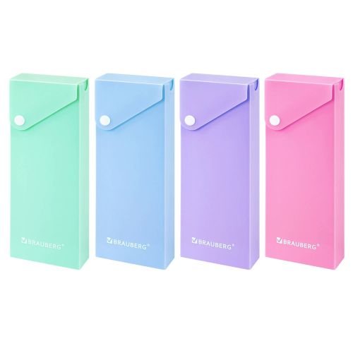 Фото товара Пенал-футляр на кнопке 1 отделение Pastel — Krasavita.by