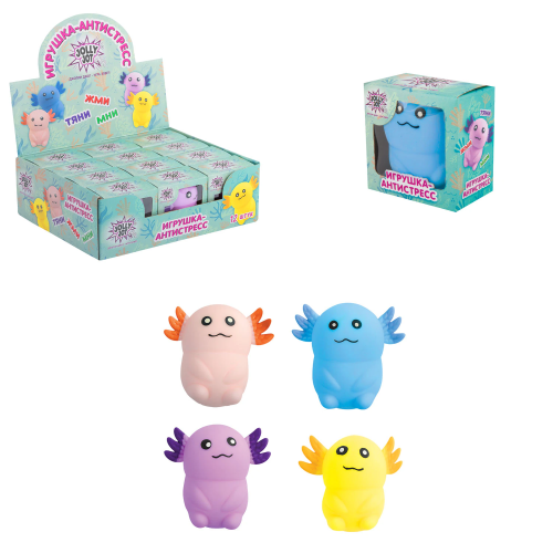 Фото товара Игрушка-антистресс, 8 см, ассорти, 4 цвета, дисплей, JOLLY JOT (ДЖОЛЛИ ДЖОТ), 665806 — Krasavita.by