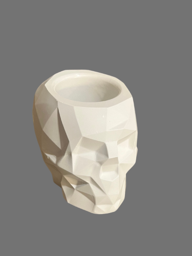 Фото товара Подсвечник "3D Череп" (50ml), Белый — Krasavita.by