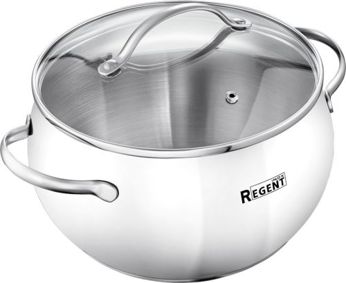 Фото товара Кастрюля 3,6л зерк.полир. со стек. кр. 20х12 см Linea APPLE B — Krasavita.by