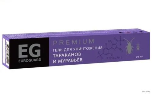 Фото товара EUROGUARD - Гель PREMIUM от тараканов и муравьев, 20мл. /4640187970121 — Krasavita.by