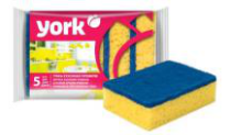 Губки для посуды Премиум YORK 5шт.