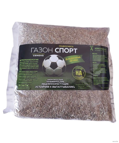 Фото товара Травосмесь "Газон Спорт" 0,3 кг — Krasavita.by