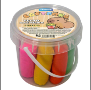 Набор теста для лепки Капибара в наборе : 2 формочки, тесто для лепки 7 цветов