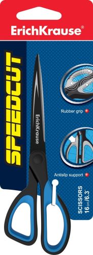 Фото товара Ножницы ErichKrause® Speedcut, 16см (блистер 1 шт.) — Krasavita.by