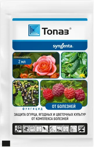 Фото товара Фунгицид Топаз КЭ, 2 мл — Krasavita.by
