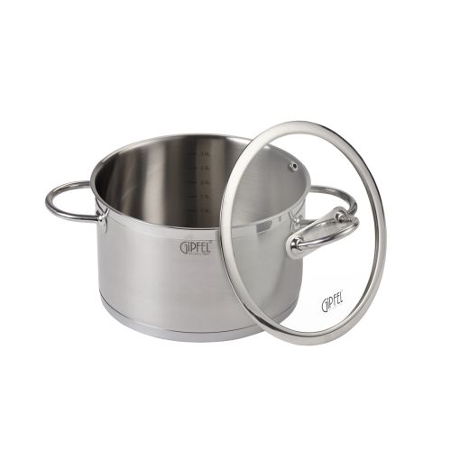 Фото товара Кастрюля из нержавеющей стали Gipfel Signo 1362 20 см 3,5 л — Krasavita.by