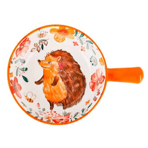 Фото товара Емкость для запекания фарфоровая Kawaii Forest Hedgehog 650 мл — Krasavita.by