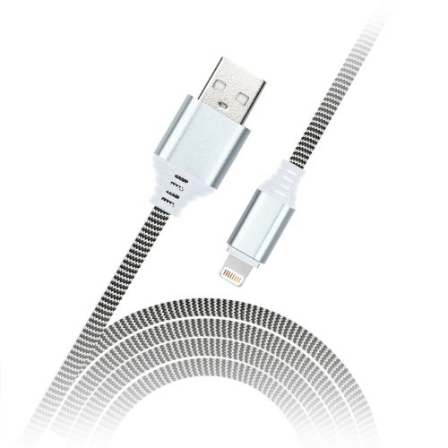 Фото товара Дата-кабель Smartbuy MicroUSB кабель в нейлон. оплетке Socks, 1 м., <2А,(iK-12NS-mag) — Krasavita.by