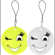 DV-4658 Светоотражающий брелок смайлик 4813674030398