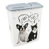 Фото товара КОНТЕЙНЕР ДЛЯ КОРМА С ДЕКОРОМ LUCKY PET 2,3Л (Серый), — Krasavita.by