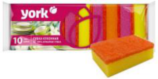 Губки для посуды Джамбо YORK 10шт.