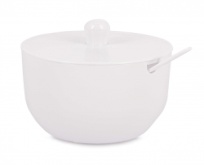 Сахарница "Джелли" 0,39л (с ложкой)(белый) 