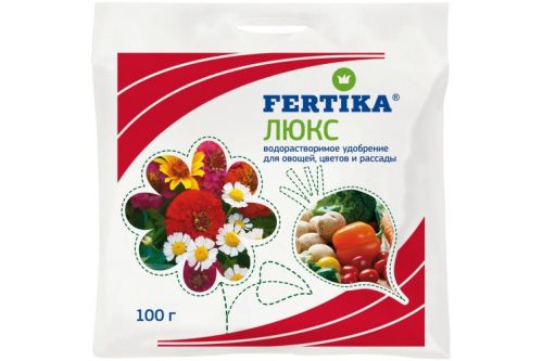 Фото товара Люкс кристаллический,100 гр. мин.удобрение 4620005610194 — Krasavita.by