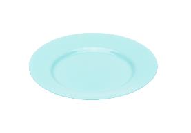 Фото товара ТАРЕЛКА МЕЛКАЯ стеклокерамическая "Plumi light turquoise" 24 см (арт. V9044, код 289912) — Krasavita.by