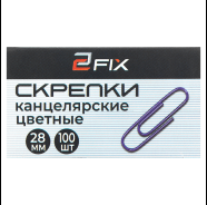 Фото товара Скрепки 28мм "Бугинком" цветные 100шт/уп  РБ 4812408000331 — Krasavita.by