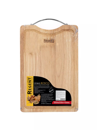 Фото товара Доска разд. прямоуг. с мет. ручкой 35х23,5х1,5 см Linea Bosco 4650229052692 — Krasavita.by