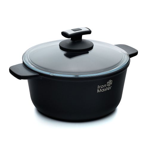 Фото товара Кастрюля универсальная Induction 3,0л со стеклянной крышкой IMI 08 3,0G — Krasavita.by