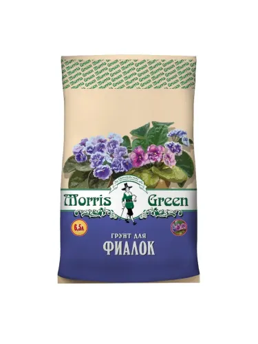 Фото товара Грунт для Фиалок MORRIS GREEN 6,5л /4607141951299/ — Krasavita.by