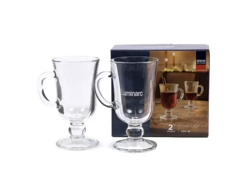 Фото товара НАБОР КРУЖЕК стеклянных "Tasting time. Mulled Wine" 2 шт. 220 мл (арт. Q2844, код 042319) — Krasavita.by