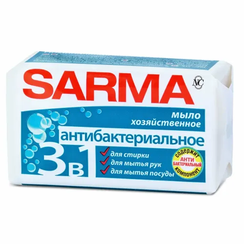 Фото товара Мыло 140гр. Сарма хоз.антибакт.(Цена за 1шт.) *4/48 — Krasavita.by